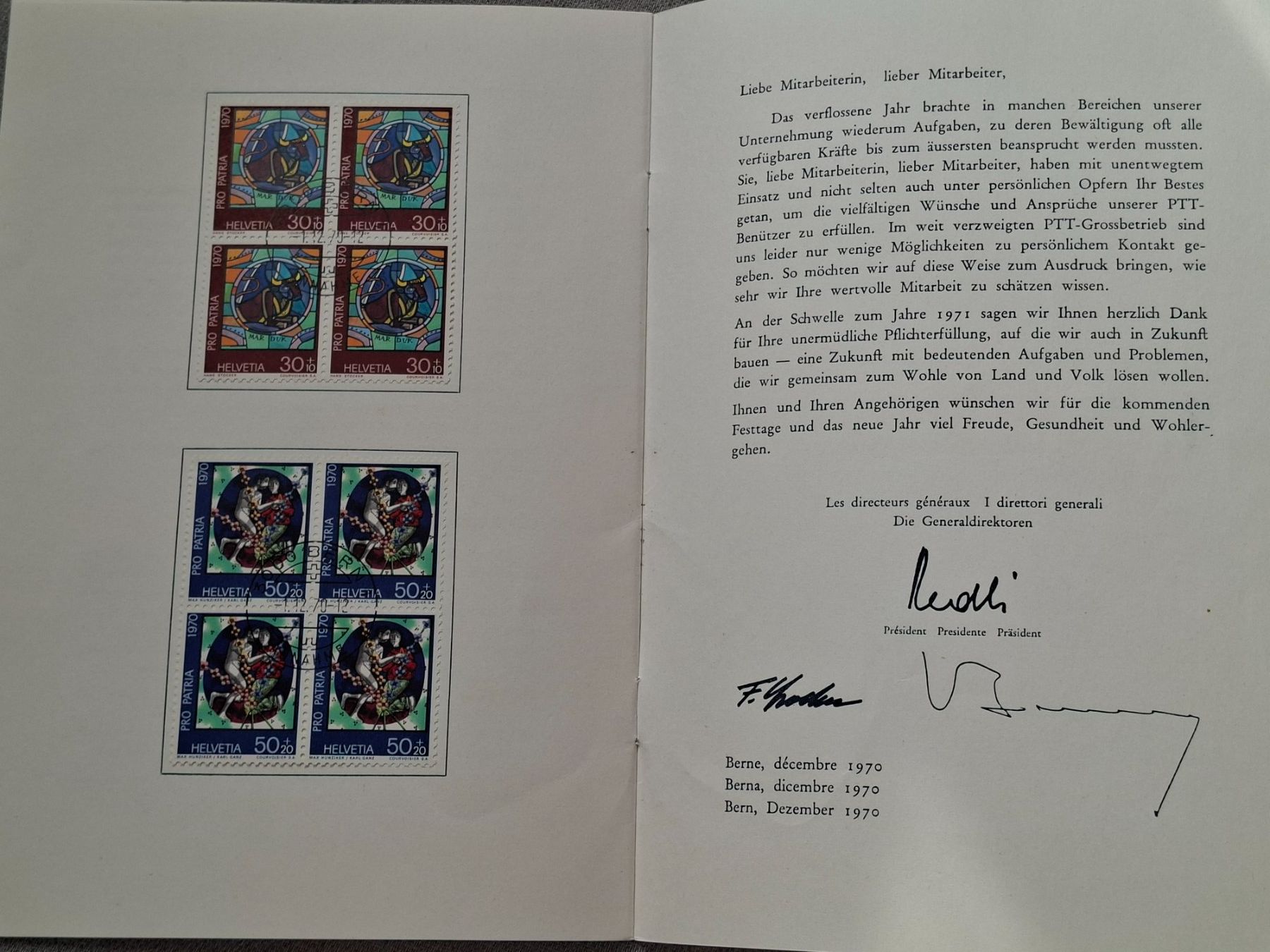 Alle Briefmarken: Briefmarken 1970 – Gebraucht aus Giffers von attila07 1