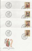 1988 Bundesfeiermarken Einzelbrief pro Wert FDC