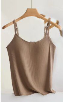 NEUES Top mit Brustpolster dunkelbraun Gr. S - 225172