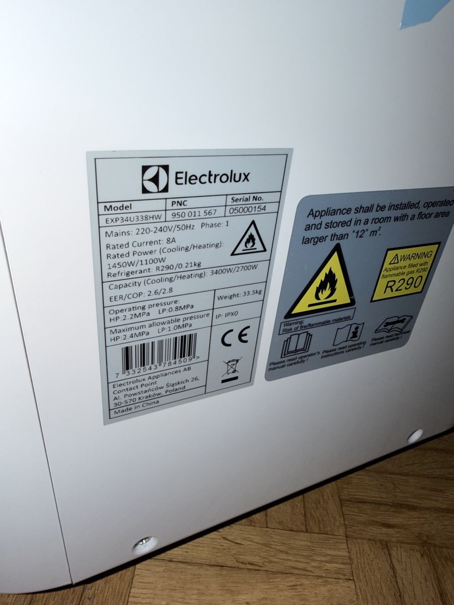 Electrolux Klimageräte: Electrolux EXP34U338HW klimagerät – Gebraucht aus Glattbrugg von mic_9ynk 2