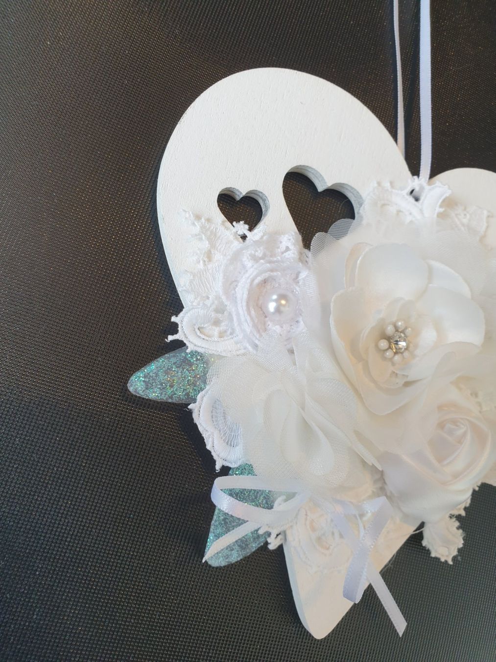 Tutte le decorazioni: Geschenk Herz Deko Shabby Chic Spitze Muttertag Geburtstag – Nuovo e nell'imballaggio originale da Gossau ZH venduto da Goes05 3