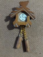 Wunderschöne Wanduhr aus Holz fürs Puppenhaus-Puppenstube