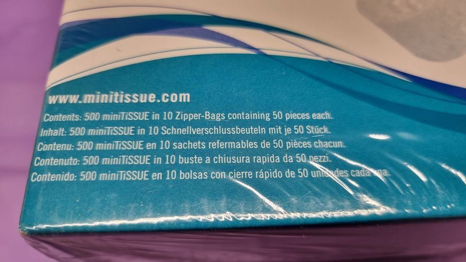 Gesichtspflege: miniTiSSUE Erfrischungstücher 10 x 50 Stück – Neu (gemäss Beschreibung) aus Rebstein von James-Dean 2