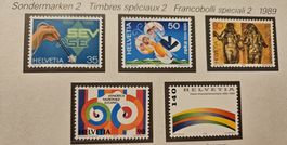Schweizer Postmarken Helvetia