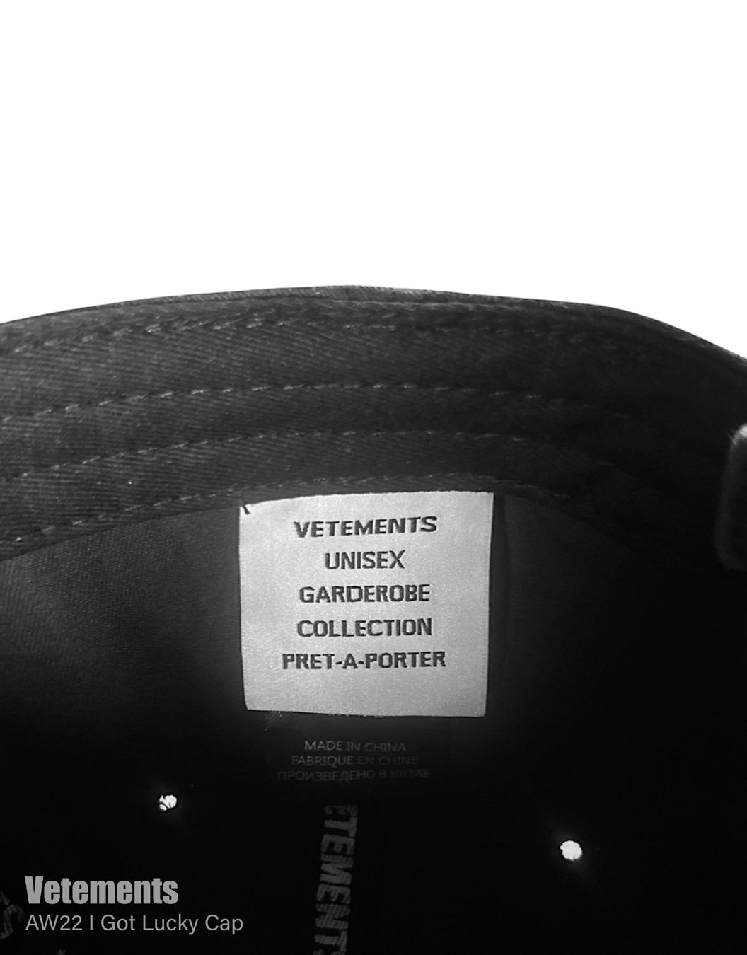 Copricapi, berretti & cappellini: Vetememts AW22 I Got Lucky Cap – Usato da Thierachern venduto da n.webl 5