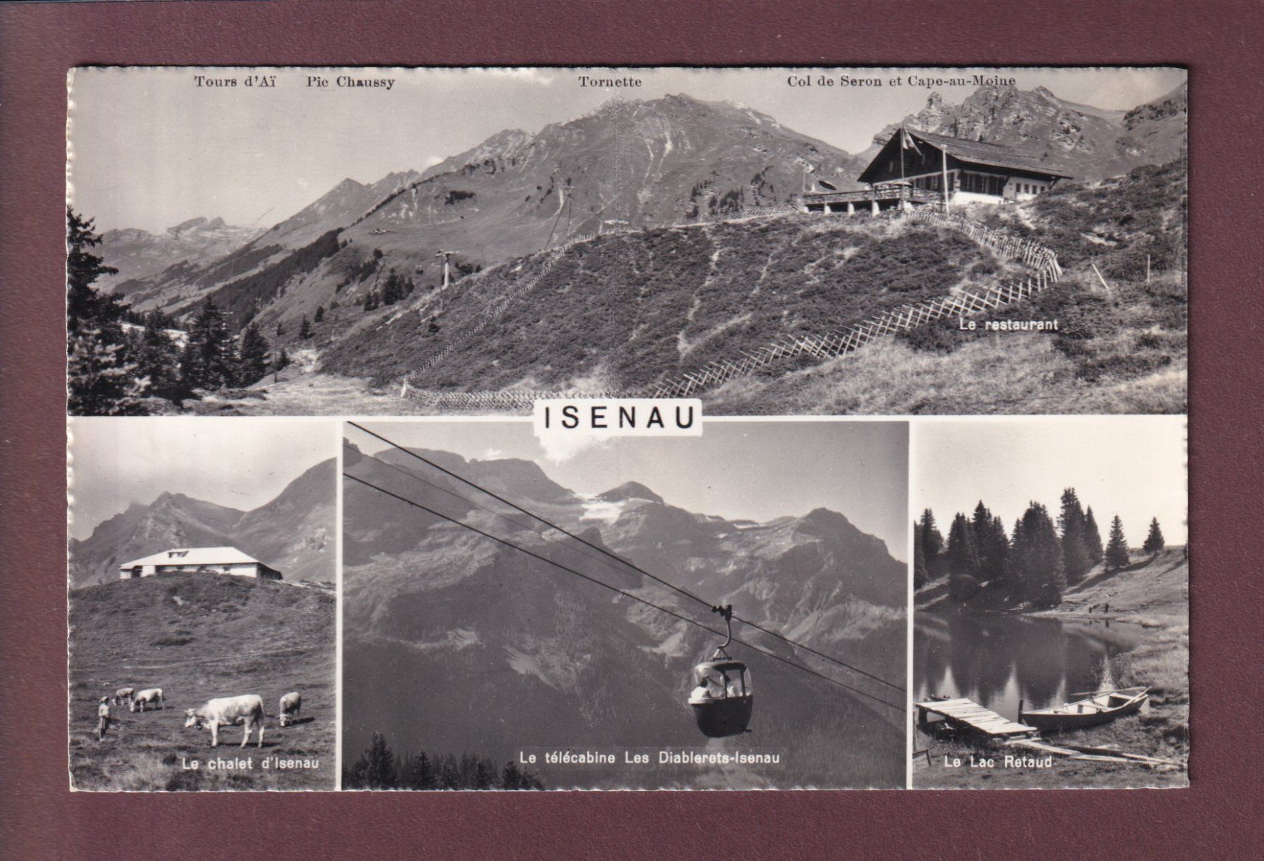 Cartoline postali: ISENAU - 4 images - 1966 – Usato da Pully venduto da nicecards