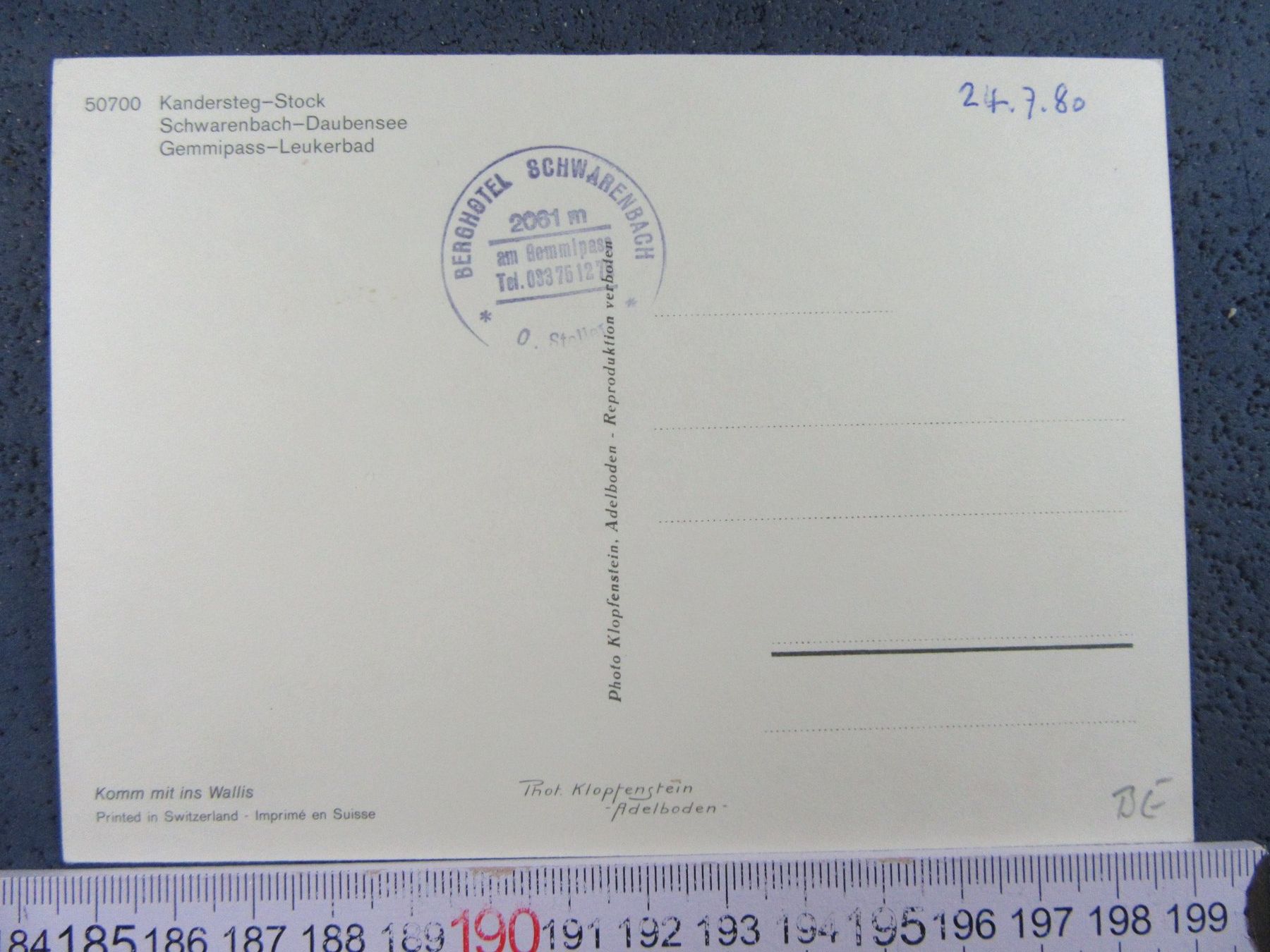 Cartoline postali: GEMMIWEG VS AK 1980 – Usato da Ettingen venduto da Hausi4711 1
