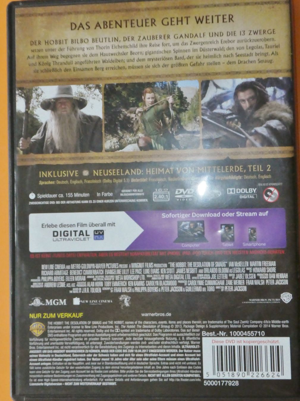 Alle DVDs: Hobbit - Film 1 und 2 - DVD – Gebraucht aus Siebnen von GluckPilz5684 4