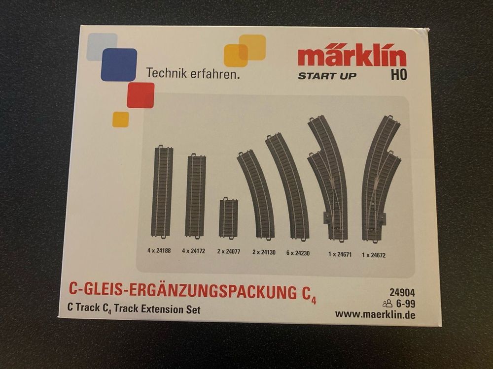 Marklin 24904 Coffret d'extension C4 pour voie C. - JMR