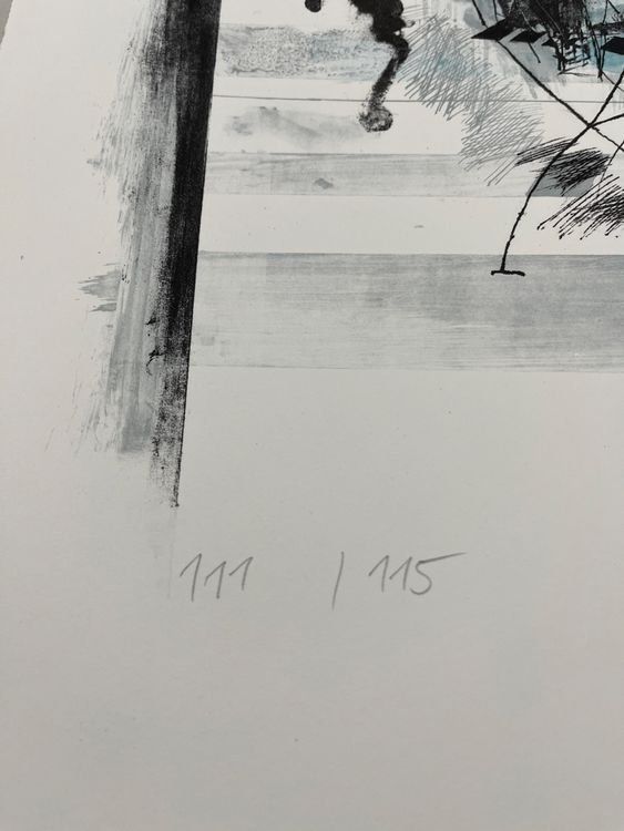 Grafica & Litografie: HORST LEMKE LITHOGRAPHIE SIGNIERT NUMMERIERT – Usato da Gersau venduto da grafik-kunst 4