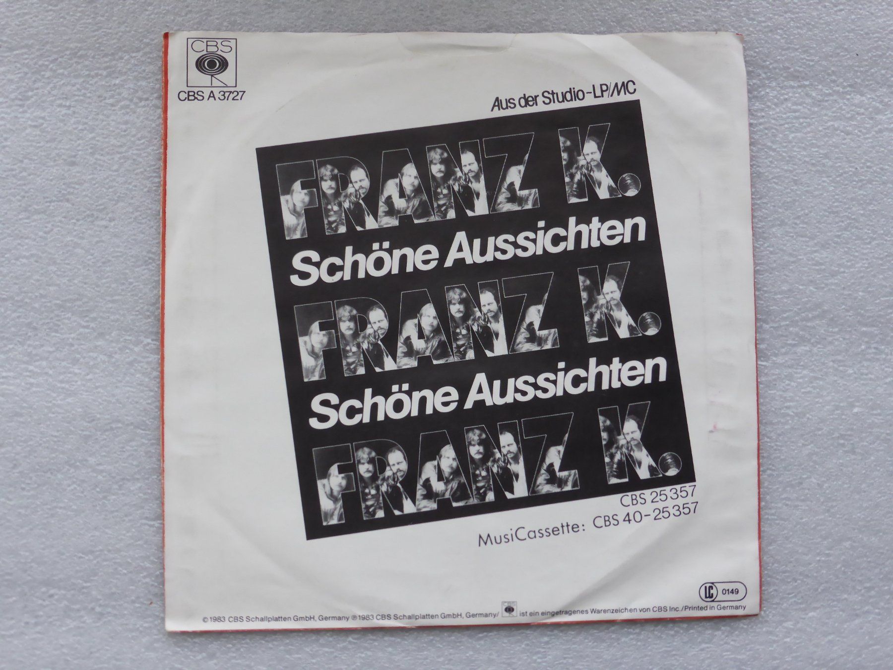 Dischi in vinile: Vinyl Single   FRANZ K. – Usato da Küssnacht am Rigi venduto da Mondkinder 3