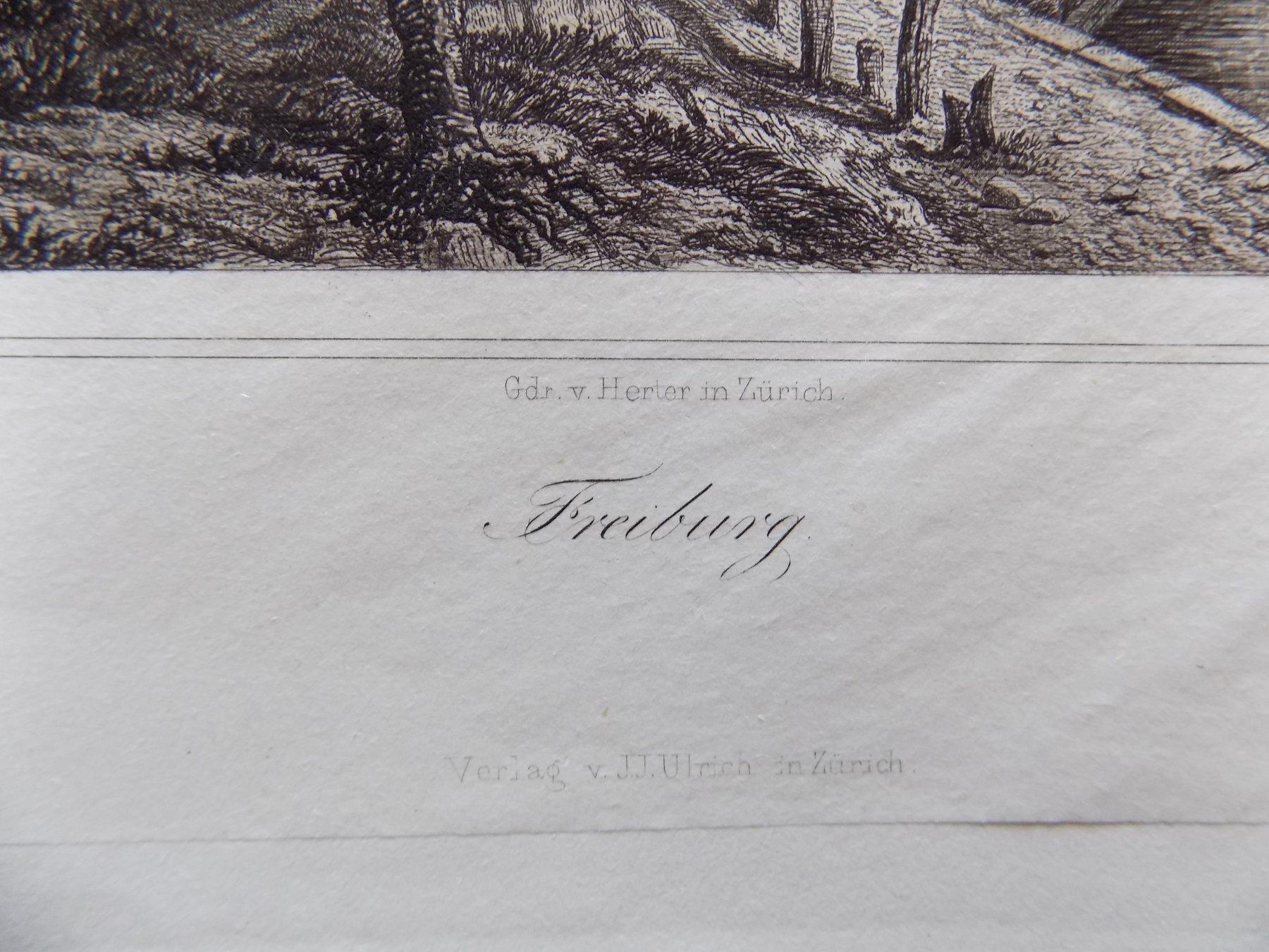 Incisioni: Fribourg Freiburg – Usato da Risch venduto da Rischli15 2