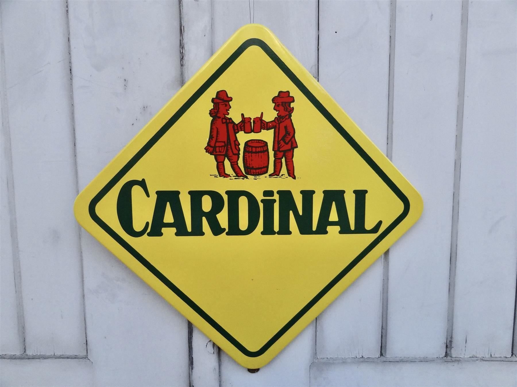 Cardinal Ecriteaux: REKLAME EMAILSCHILD BIÈRE CARDINAL BIER – D'occasion à Kerzers par bottlesandboxes