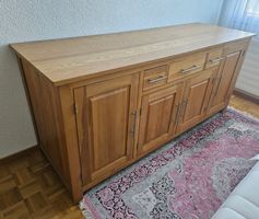 Massives Eichenholz Sideboard Kommode Anrichte natur geölt