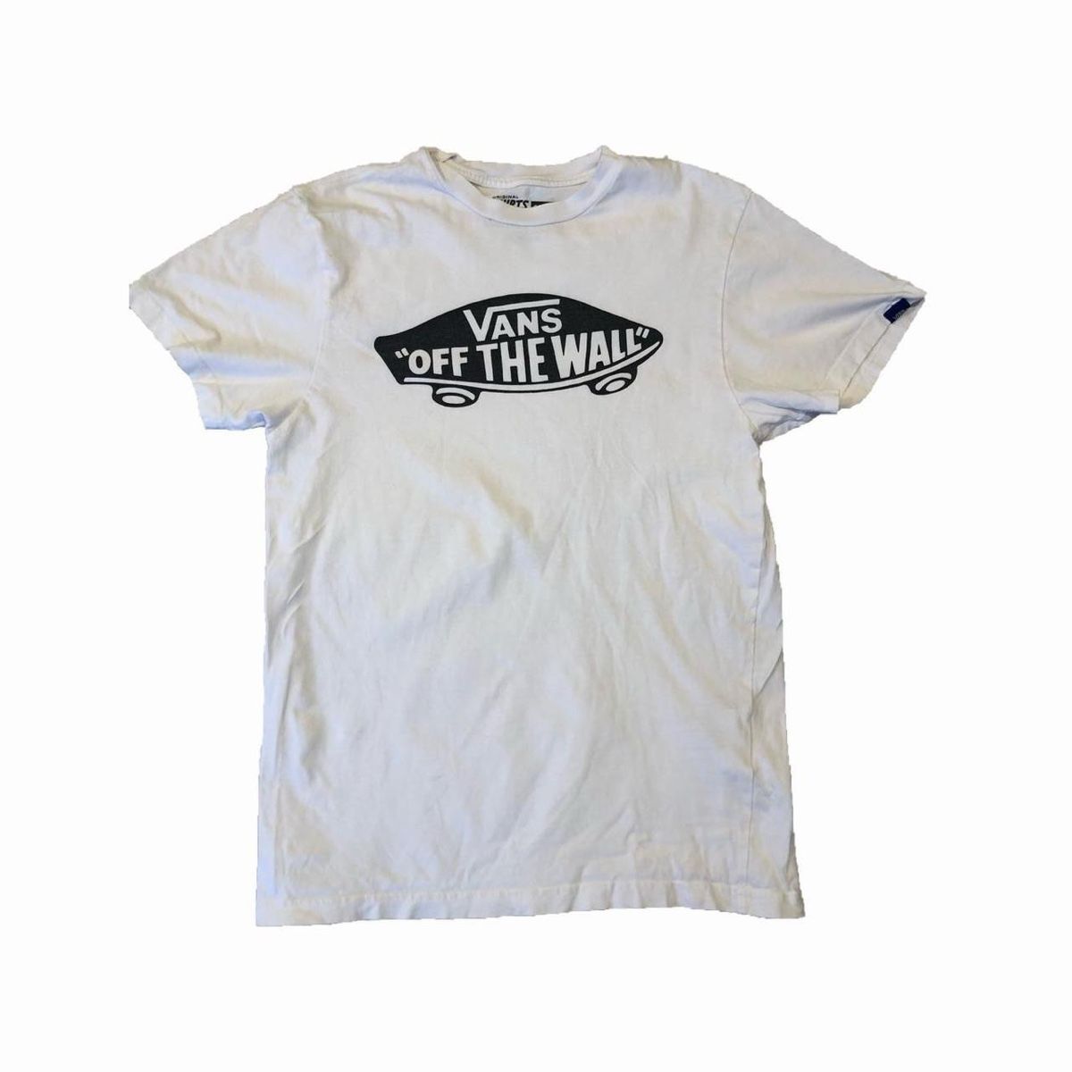 Vans T-shirt: Vintage Vans Tshirt White Unisex – Usato da Riehen venduto da art_c76v