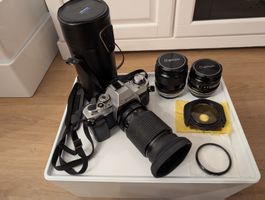 Canon AL-1 Spiegelreflexkamera Vintage + Zubehör