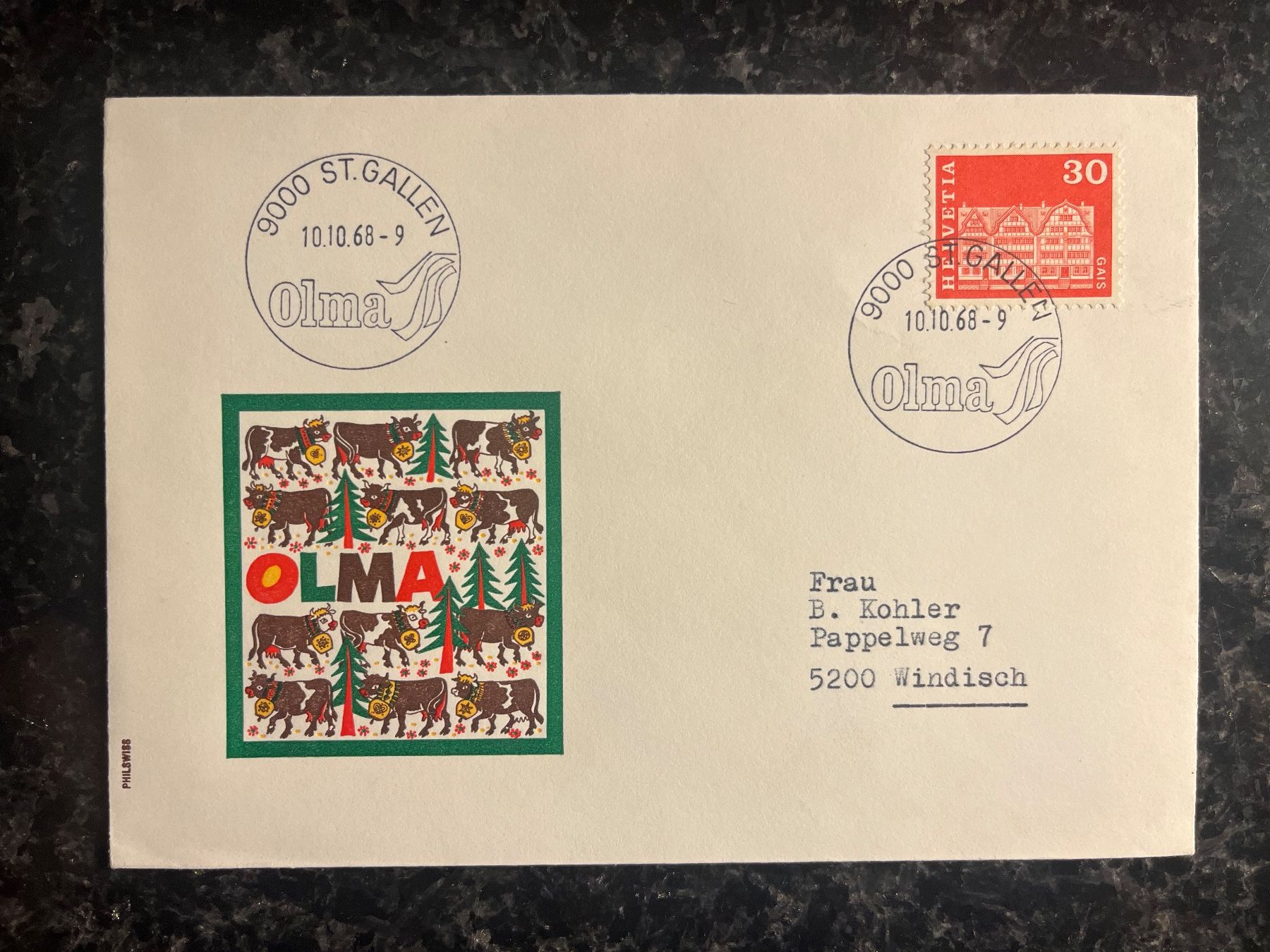 Alle Briefmarken: Brief OLMA St. Gallen 1968 – Neu (gemäss Beschreibung) aus Freidorf TG von ern_7s68