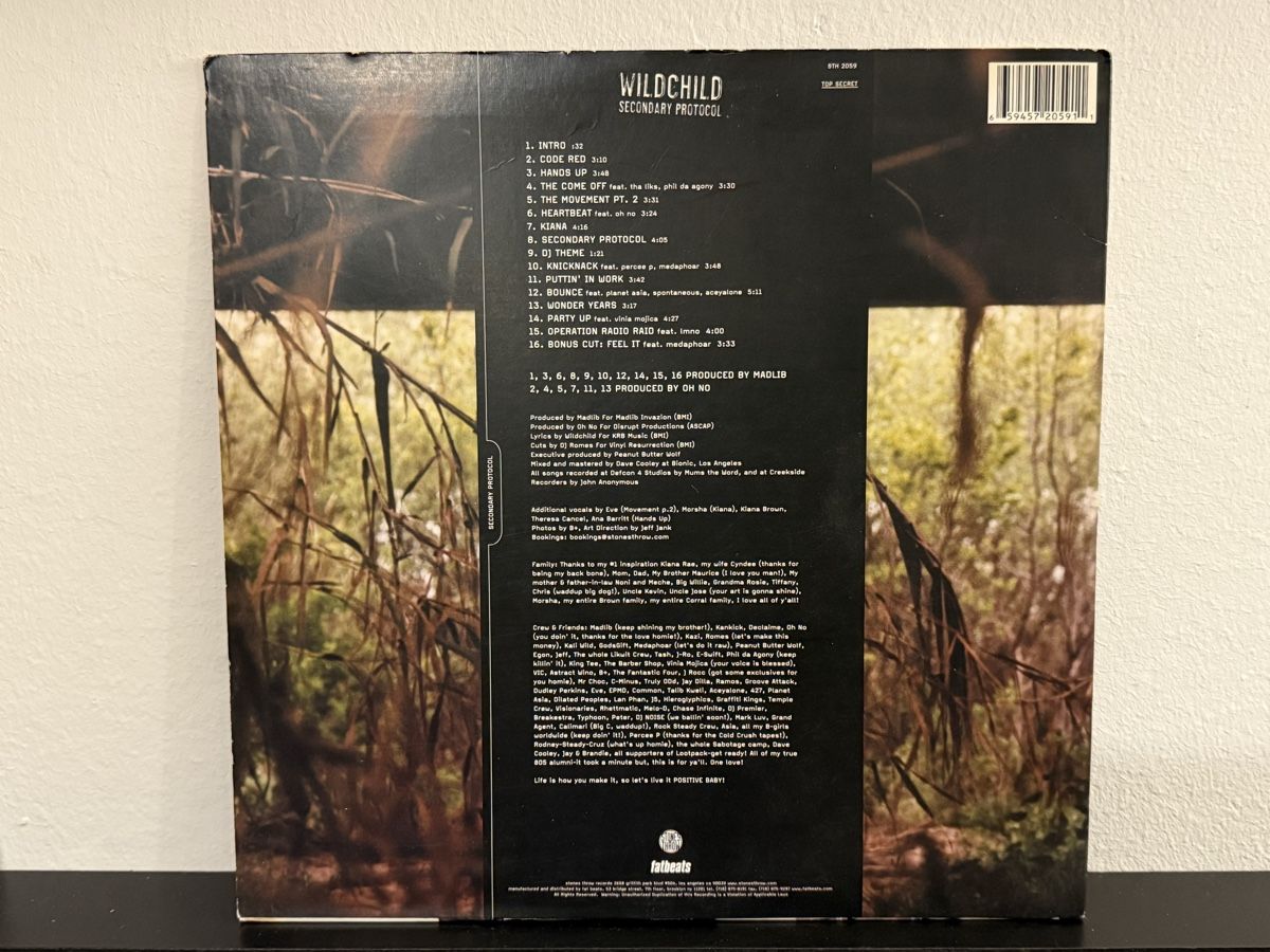 Vinyles: Wildchild - Secondary Protocol / US 2004 OG – D'occasion à Delémont par Studio_du_soleil 1