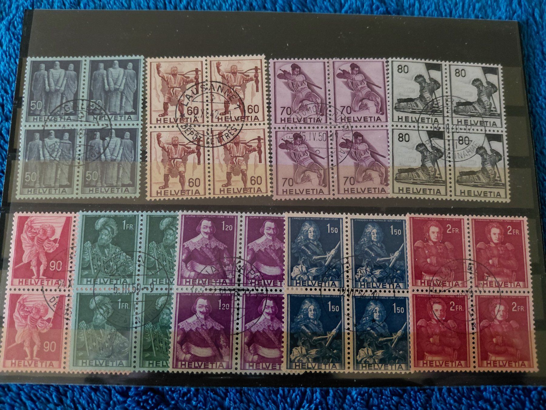 Alle Briefmarken: 4er Blocksatz 1941 – Gebraucht aus Horw von Onurb008