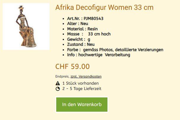 Figuren: Afrika Figur 80543  ,   Sammlungsauflösung – Neu und originalverpackt aus Hagenbuch ZH von cougar1 1