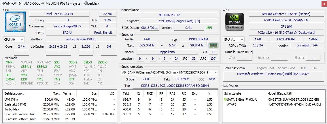 Medion Notebook: Laptop Medion, SSD, Windows 11, Office 2021 Pro – Usato da Niedergösgen venduto da elv_kv8j 8