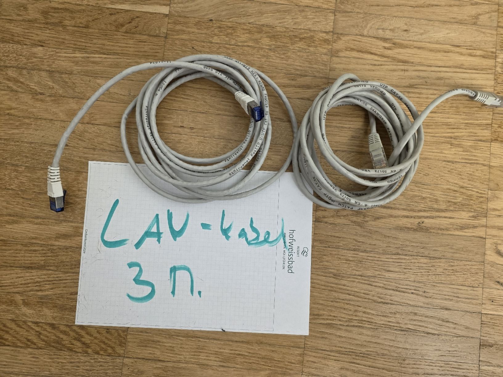 Cavi: Netzwerkkabel Set diverse Längen – Usato da Zürich venduto da zweistein03 3