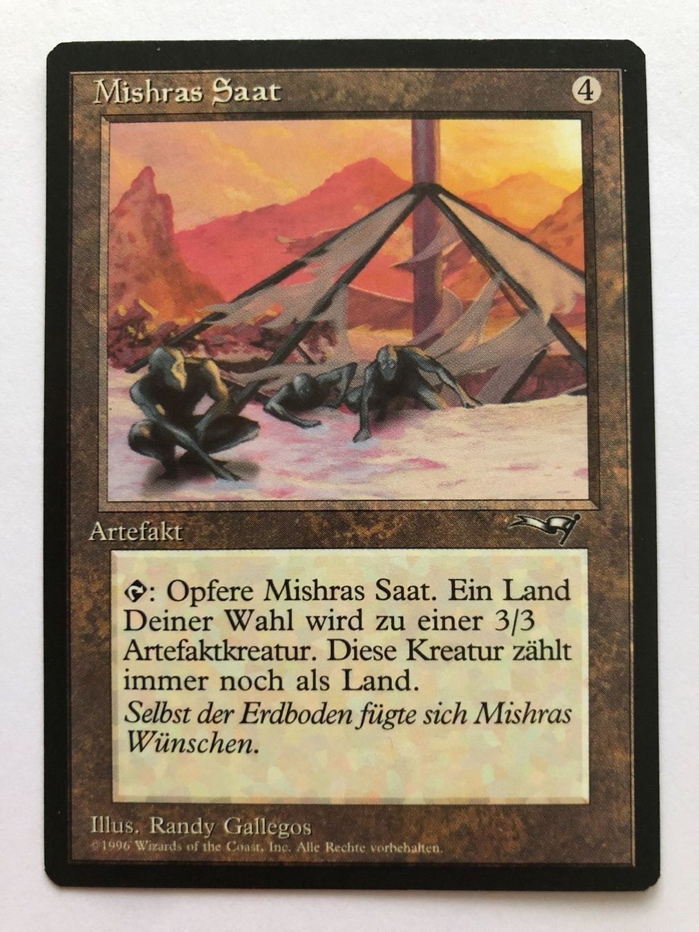 Cartoline: MTG - Mishras Saat – Usato da Zürich venduto da T_H_O_M_A_S
