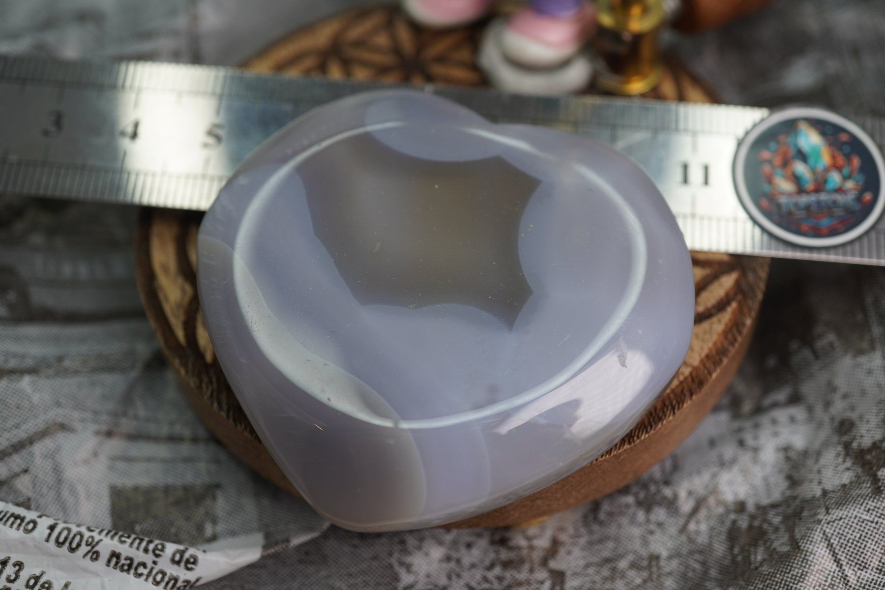 Minerali & Pietre curative: Chalcedon  Grosse Herz  60mm    ab  1.- – Nuovo e nell'imballaggio originale da Eschenbach SG venduto da topstone 6