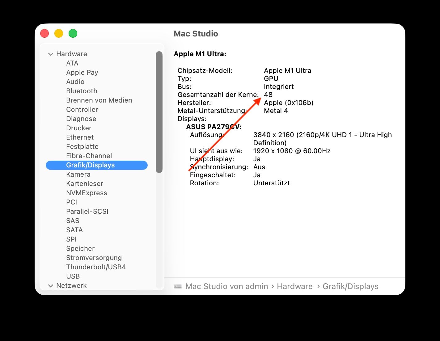 Apple PCs: Apple Mac Studio M1 Ultra 64 GB RAM 1 TB SSD 20 CPU 48 GPU – D'occasion à Steinhausen par rbucher82 8