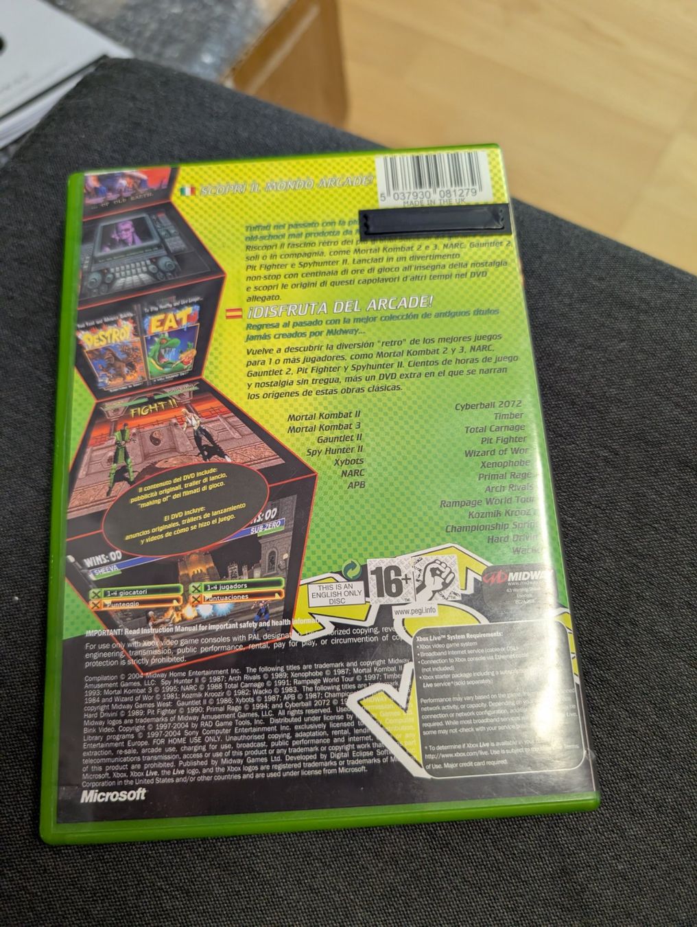 Jeux: Midway arcade treasures 2 Microsoft Xbox – D'occasion à Giubiasco par Ticinerd 1