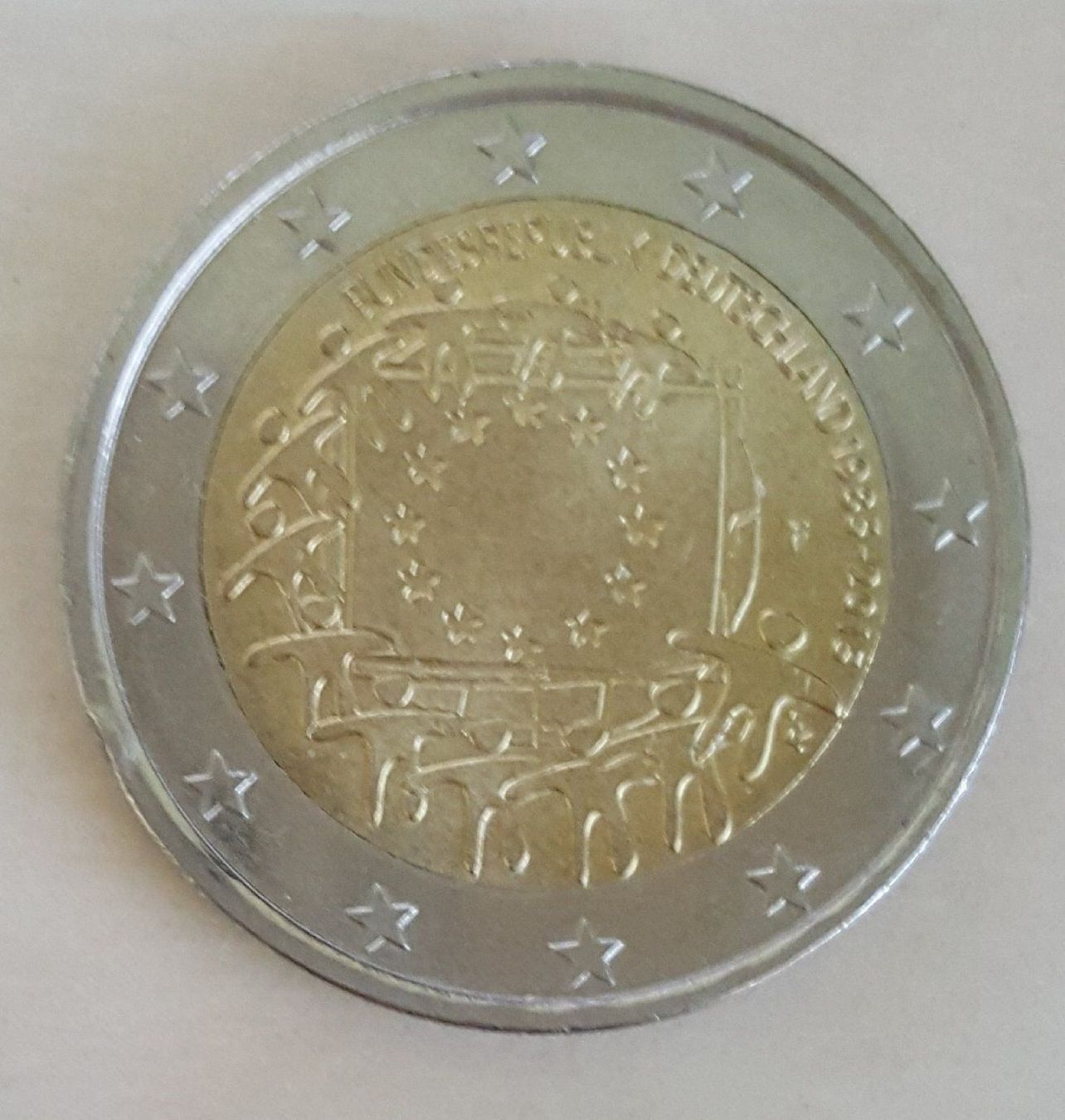 Tutti le monete: Sondermünze: 2015 - Europaflagge – Usato da Leimbach TG venduto da manu-tg