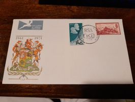Rare! Enveloppe Afrique du Sud 1961-1971 avec timbres RSA