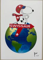 KeC: Snoopy on Swissair World Tour, signiert 2/15