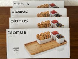 Blomus 4 x Amilio Bambus Tablett Neu