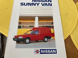 Nissan Sunny Van Faltprospekt 6 Seiten Juli 1992