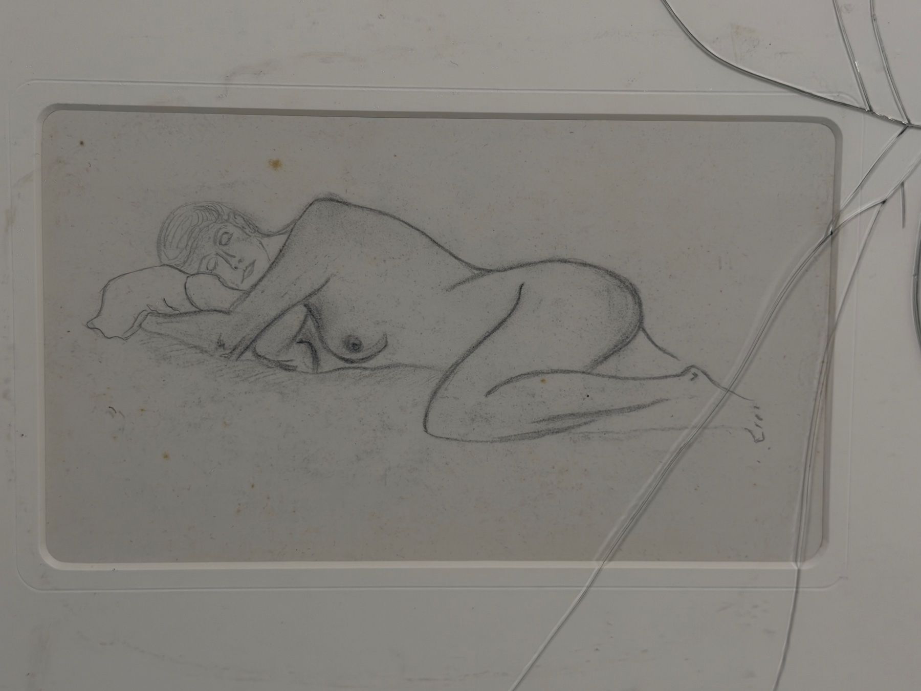 Dipinti: Aktskizze gerahmt Vintage Kunstwerk – Usato da Basel venduto da PAUL_ART 1