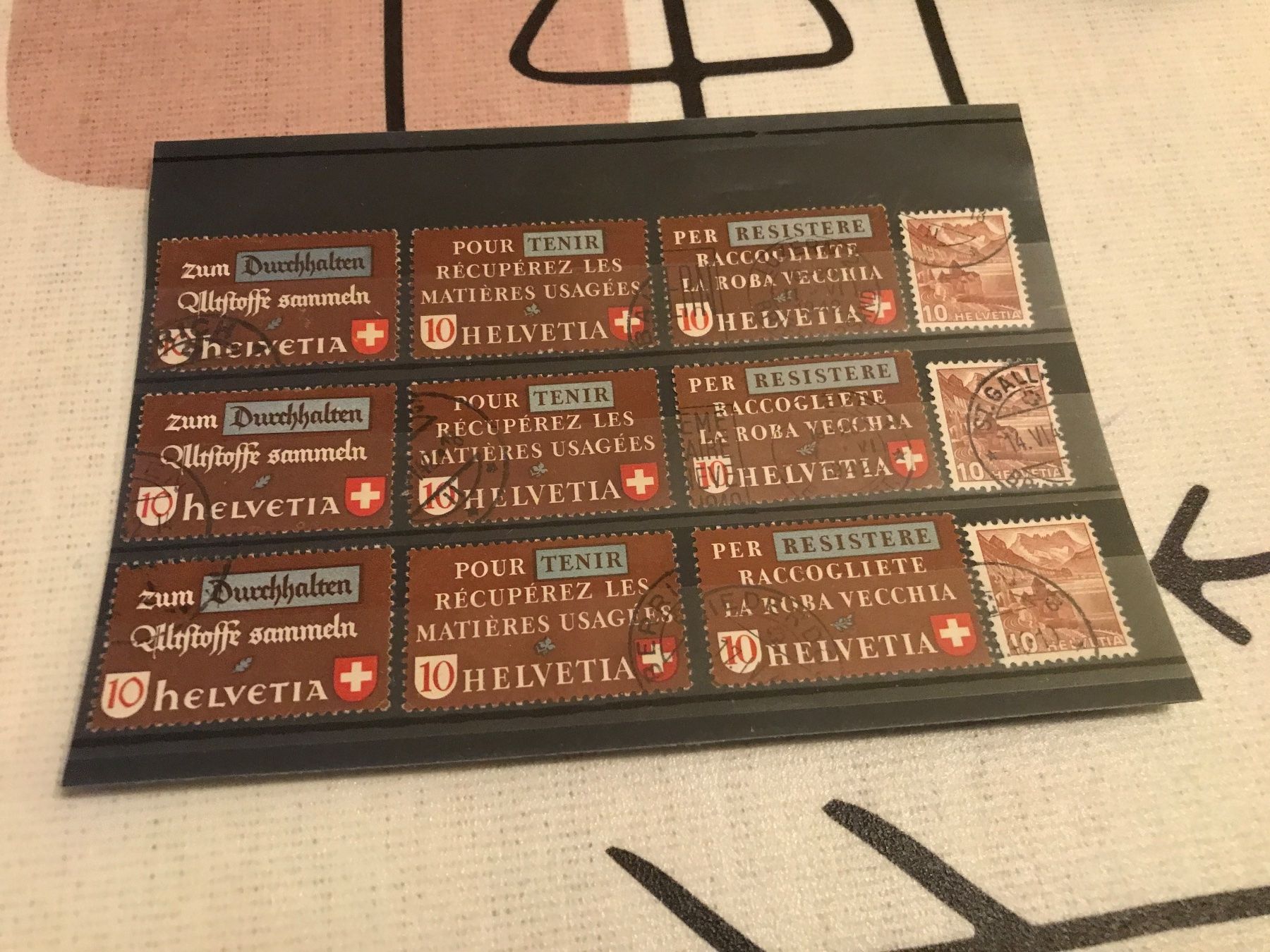 Tutti i francobolli: 12x Serie 1942 (900-2) – Usato da St. Gallen venduto da Setin