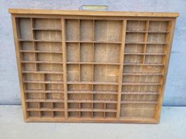 Antiker Setzkasten - Vintage Druckerei Schublade