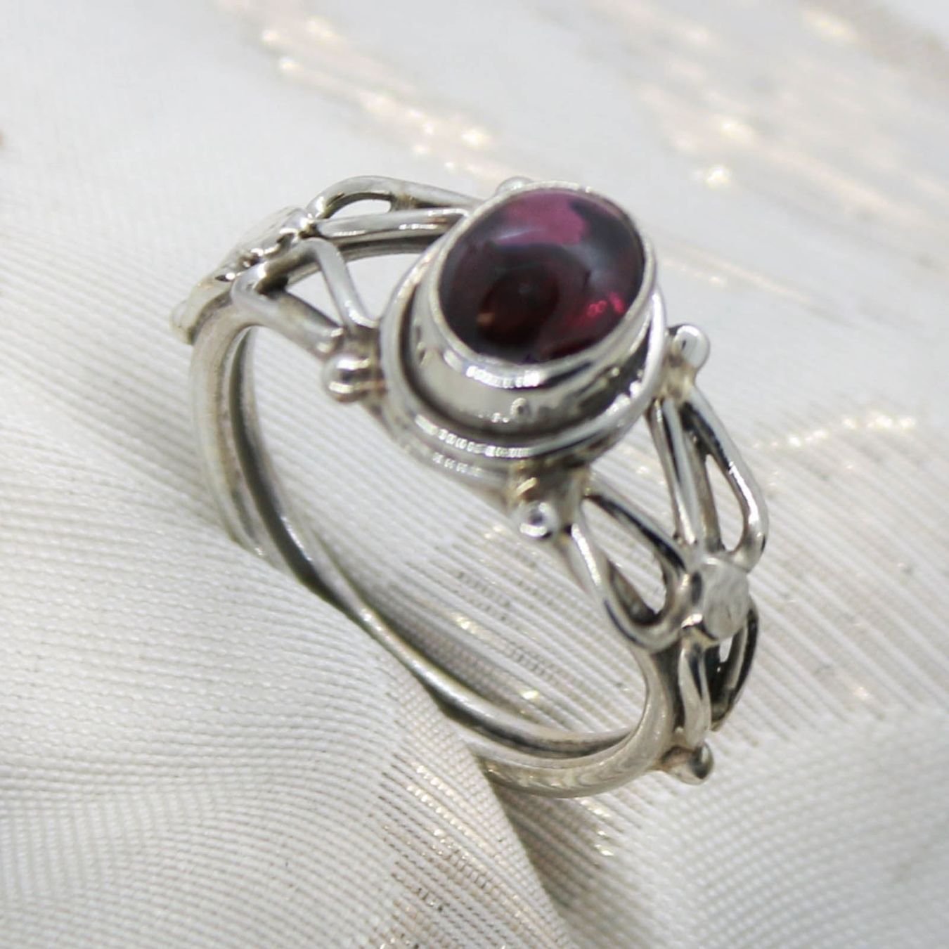 Ringe: Granat Ring Gr.56 Sterling Silber 925 Sterlingsilber Rot – Neu und originalverpackt aus Bad Salzdetfurth von Weltenbummler-Shop 3