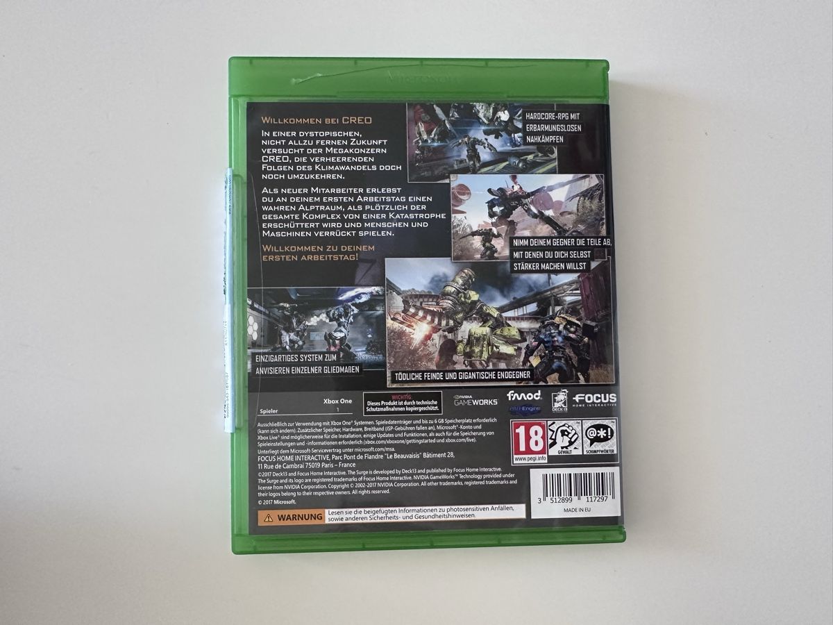 Spiele: The Surge , Xbox One – Gebraucht aus Couvet von Aura_aura 2