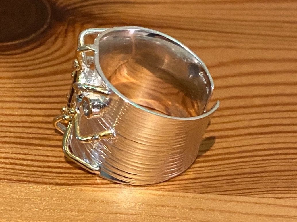 Anelli: Iolith Ring Spinne Silber 925 Gr.55 – Nuovo (secondo la descrizione) da Luzern venduto da S.Kern01 3