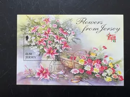 1998 Blumen aus Jersey Kleinbogen  Erstag  (A792)