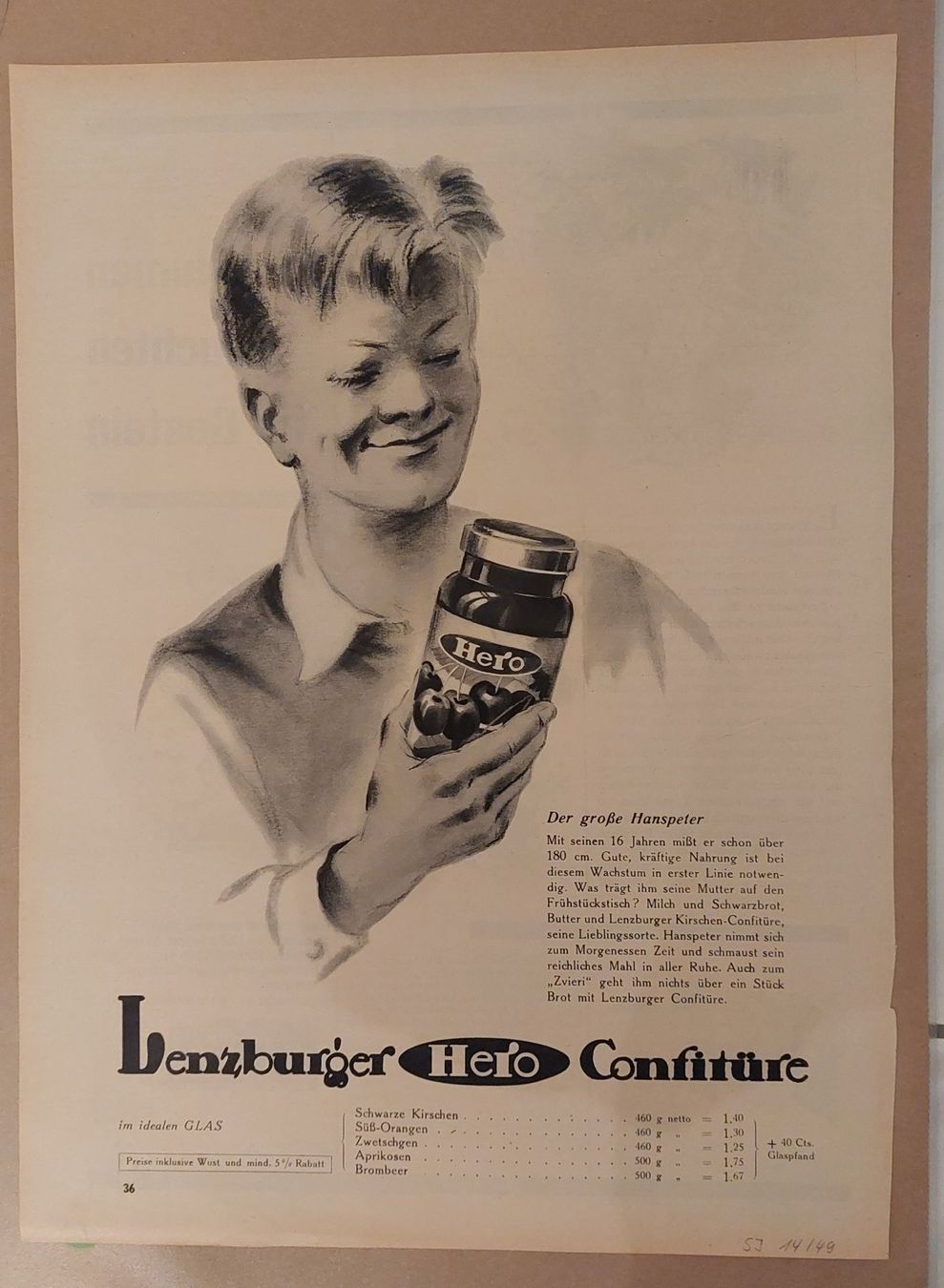 Coca-Cola Schilder: Hero Confitüre Alte Werbung Reklame – Gebraucht aus Schenkon von Elbarto007