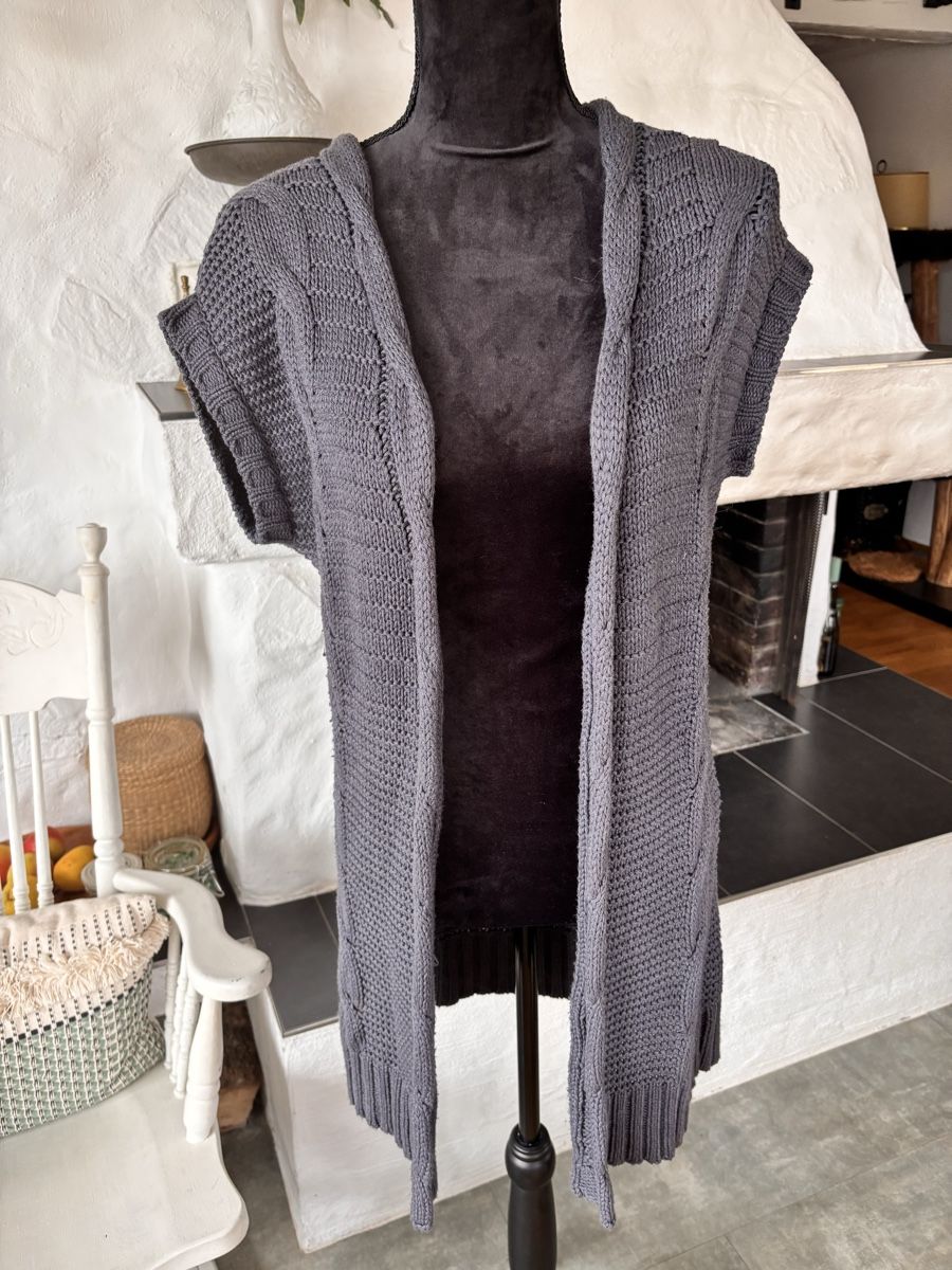 Esprit Giacche: Lange Esprit Strickweste blau M – Usato da Arbon venduto da Langbretterer
