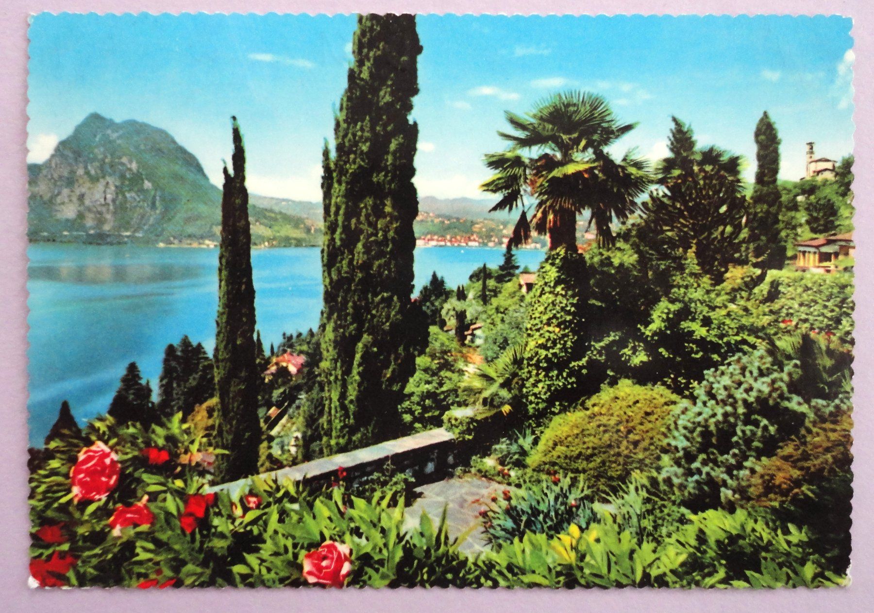Cartoline postali: Lugano - Il Golfo e Monte San Salvatore – Usato da Fétigny venduto da Billy2miny