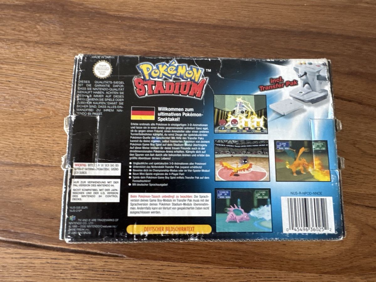 Pokémon Spiele: Nintendo 64 Pokemon Stadium PAL Version ovp – Gebraucht aus Lenzburg von eyworld 1