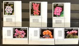 Monaco  1981 - Exotische Pflanzen ** Satz - Mi-1506-11- €18.