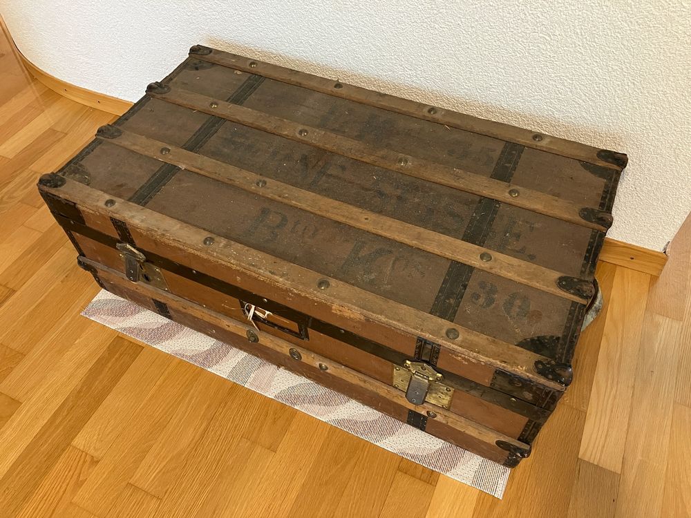 BRENDY Dekoobjekt Truhe Kste SJ15369 Koffer Kofferset Holztruhe Schatzkiste Geschenkbox