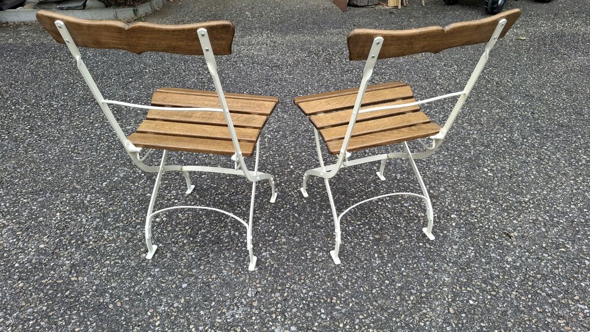 Sedie: 2 Stück Gartenstühle klappbar restauriert – Usato da Willisau venduto da son_lq7g 2