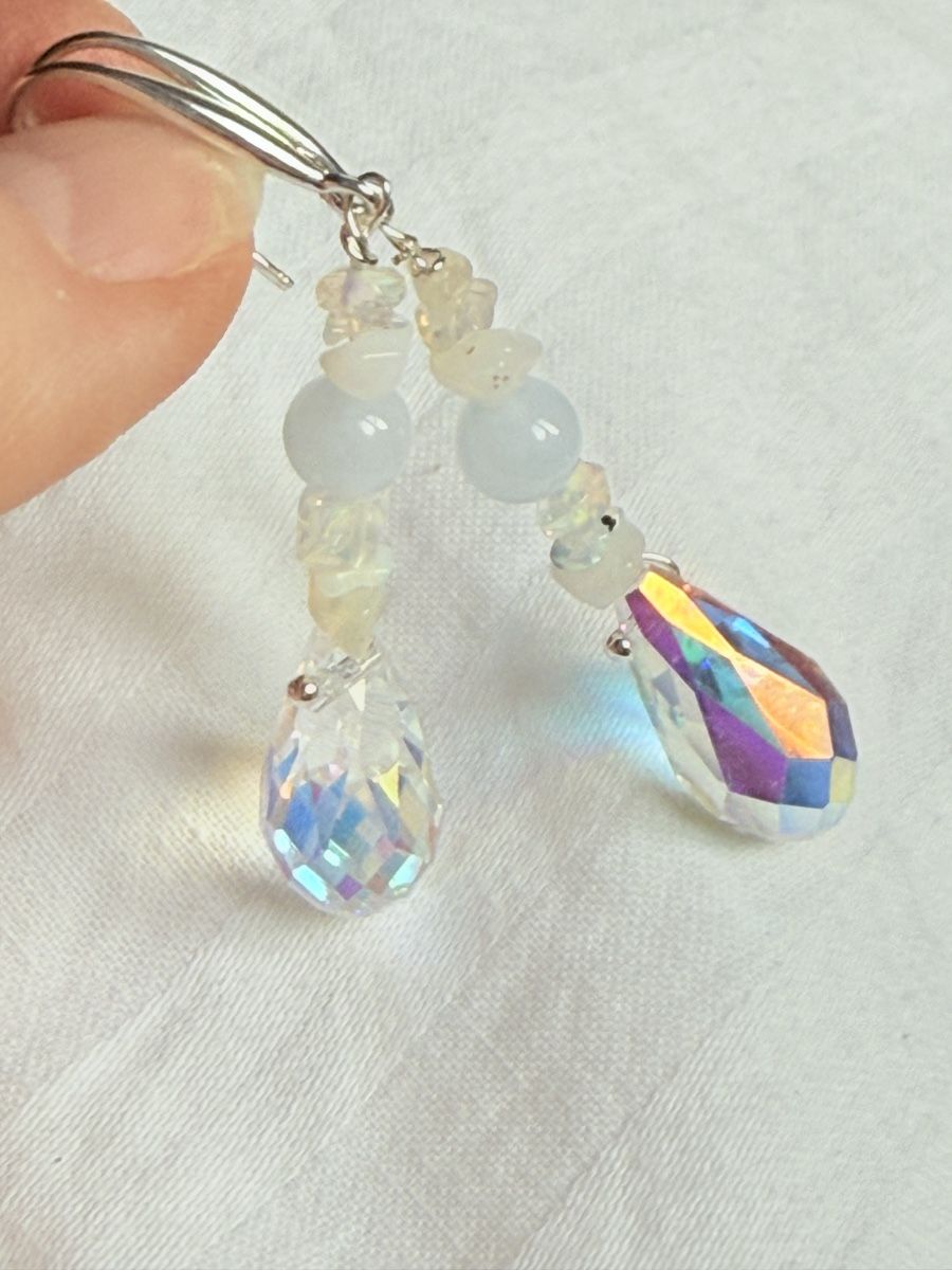 Orecchini pendenti & Orecchini a lobo: Opal, Aquamarin & Swarovski Crystalls NEU – Nuovo e nell'imballaggio originale da Basel venduto da Chili007 6
